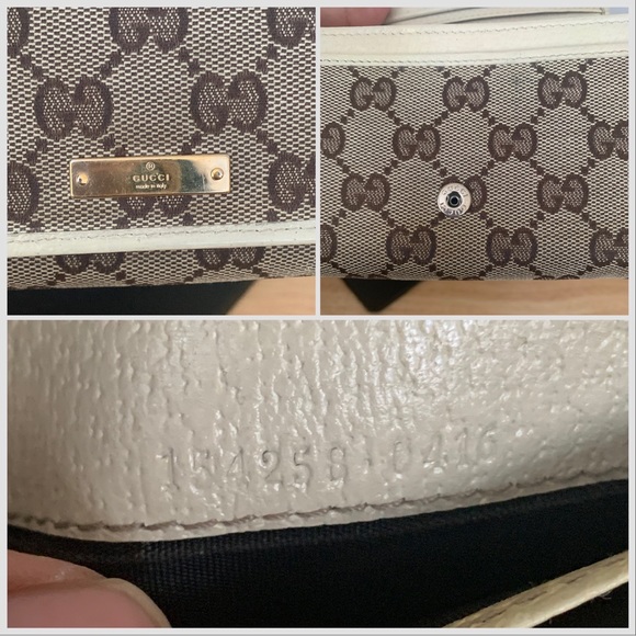 Gucci Supreme GG Canvas Snap Wallet with Biege Trim - Picture 4 of 10